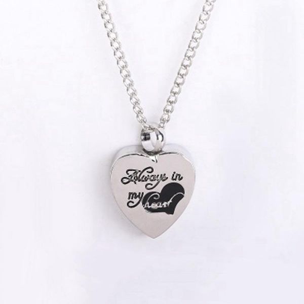 heart cremation urn necklace for ashes jewelry memorial pendant necklaces, Silver
heart cremation urn necklace for ashes jewelry memorial pendant necklaces, Silver