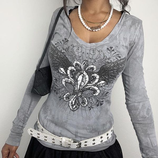 women's t-shirt harajuku rhinestone graphic t shirts women long sleeve fairy grunge aesthetic clothes o-neck female ribbed t-shirts, White
women's t-shirt harajuku rhinestone graphic t shirts women long sleeve fairy grunge aesthetic clothes o-neck female ribbed t-shirts, White