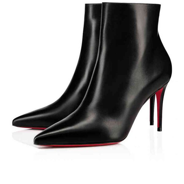 pointed-toe pumps woman boots,luxury red bottom high heels, season \, Black 
pointed-toe pumps woman boots,luxury red bottom high heels, season \, Black