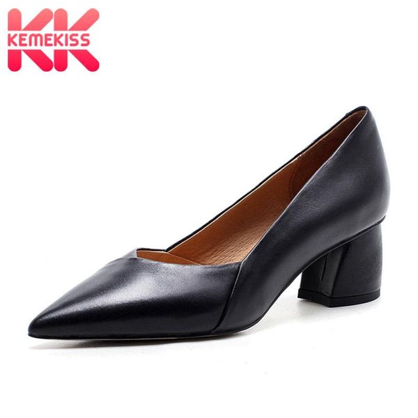 dress shoes kemekiss shallow pointed toe women pumps real leather square heel office lady work party mujer footwear size 34-39, Black
dress shoes kemekiss shallow pointed toe women pumps real leather square heel office lady work party mujer footwear size 34-39, Black
