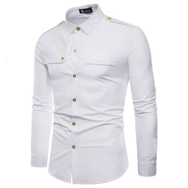 Men's long color turn down collar cardigan shirt thin single-breasted tops with epaulettes, White;black
Men's long color turn down collar cardigan shirt thin single-breasted tops with epaulettes, White;black
