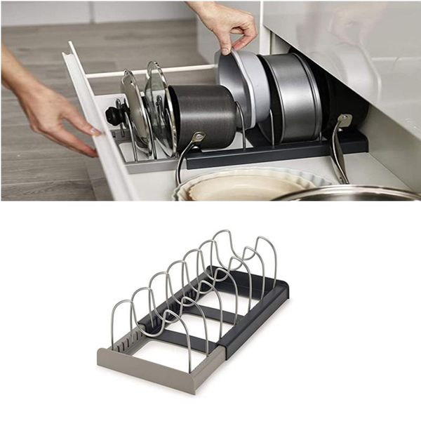 kitchen storage & organization 1pcs stainless steel pot lid rack organizer adjustable pan cutting board holder stand accessories gadget
kitchen storage & organization 1pcs stainless steel pot lid rack organizer adjustable pan cutting board holder stand accessories gadget