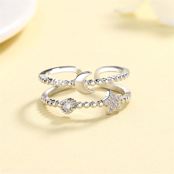 cluster rings eternity antique bridal sets wedding for girls women moon star fashion ring stacking cubic zircon jewelry, Golden;silver
cluster rings eternity antique bridal sets wedding for girls women moon star fashion ring stacking cubic zircon jewelry, Golden;silver