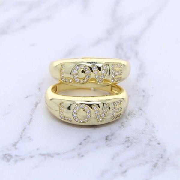 wedding rings gold color delicate classic wide band engraved cz love letter ring for women fashion engagement finger jewelry, Slivery;golden
wedding rings gold color delicate classic wide band engraved cz love letter ring for women fashion engagement finger jewelry, Slivery;golden