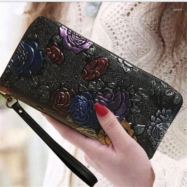 women long wallet leather 3d embossing rose dragonfly butterfly clutch bag large capability zipper luxury hangbags11, Red;black
women long wallet leather 3d embossing rose dragonfly butterfly clutch bag large capability zipper luxury hangbags11, Red;black