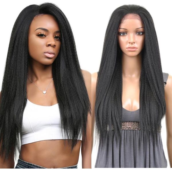 lace wigs maxine 30 inch kinky straight wig peruvian hair front 150% 13x4 frontal yaki human, Black;brown
lace wigs maxine 30 inch kinky straight wig peruvian hair front 150% 13x4 frontal yaki human, Black;brown