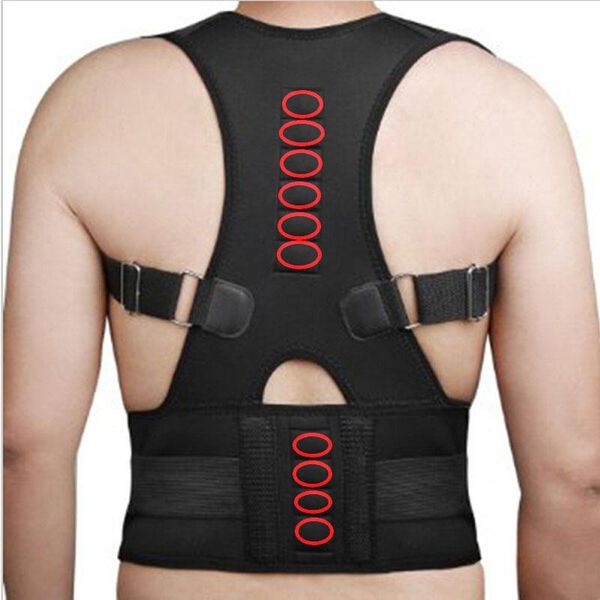 s-xxl adjustable magnetic posture corrector corset back brace belt lumbar support straight de espalda male female, Black;blue
s-xxl adjustable magnetic posture corrector corset back brace belt lumbar support straight de espalda male female, Black;blue