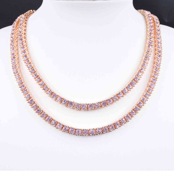 rose gold pink crystal 1 row tennis chain hip hop women's necklace men's punk rapper singer's iced out bling cz fashion jewel, Silver
rose gold pink crystal 1 row tennis chain hip hop women's necklace men's punk rapper singer's iced out bling cz fashion jewel, Silver