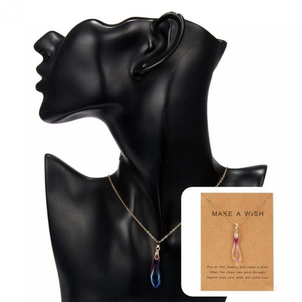chains lady simple lightweight water drop-shaped pendant necklace women clavicle all match for prom, Silver
chains lady simple lightweight water drop-shaped pendant necklace women clavicle all match for prom, Silver