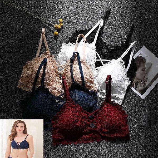bustiers & corsets sweet lace wireless womens bras underwear gather push up brassiere hollow out seamless female bralette lingerie, Black;white
bustiers & corsets sweet lace wireless womens bras underwear gather push up brassiere hollow out seamless female bralette lingerie, Black;white
