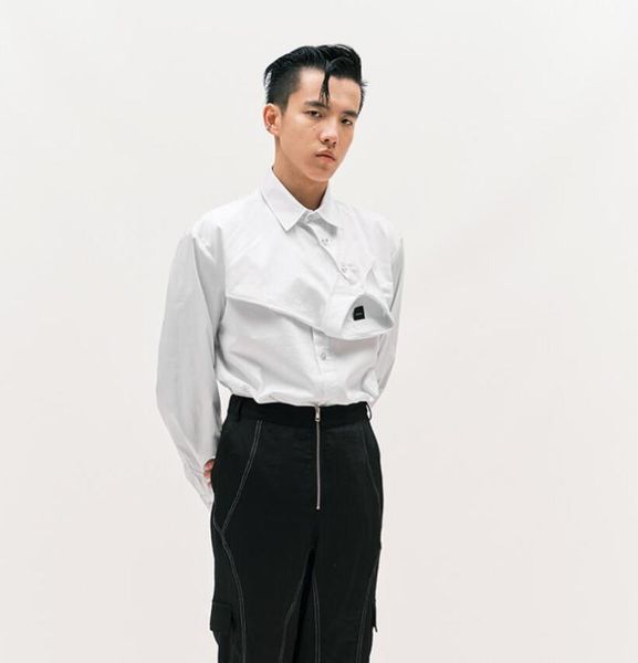 s-6xl 2021 men's clothing gd hair stylist catwalk show individual design long sleeve shirt plus size singer costumes casual shirts, White;black
s-6xl 2021 men's clothing gd hair stylist catwalk show individual design long sleeve shirt plus size singer costumes casual shirts, White;black