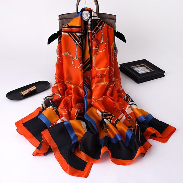 scarves 2021 women imitation silk scarf chain tassels print shawls office lady soft wraps female headscarf beach towel 90x180cm, Blue;gray
scarves 2021 women imitation silk scarf chain tassels print shawls office lady soft wraps female headscarf beach towel 90x180cm, Blue;gray