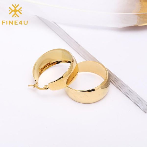hoop & huggie fine4u e286 stainless steel chunky small earrings dainty minimalist post thick hoops for women gift, Golden;silver
hoop & huggie fine4u e286 stainless steel chunky small earrings dainty minimalist post thick hoops for women gift, Golden;silver