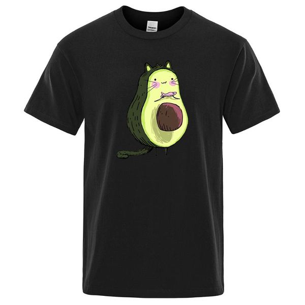men's t-shirts cute cartoon avocado cat prints man cotton breathable tshirts vintage soft tee shirt comfortable casual for men, White;black
men's t-shirts cute cartoon avocado cat prints man cotton breathable tshirts vintage soft tee shirt comfortable casual for men, White;black
