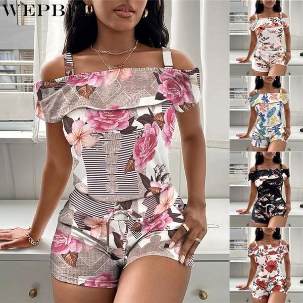 women's tracksuits wepbel summer fashion floral print two pieces set women cold shoulder short sleeve & drawstring shorts, Gray
women's tracksuits wepbel summer fashion floral print two pieces set women cold shoulder short sleeve & drawstring shorts, Gray
