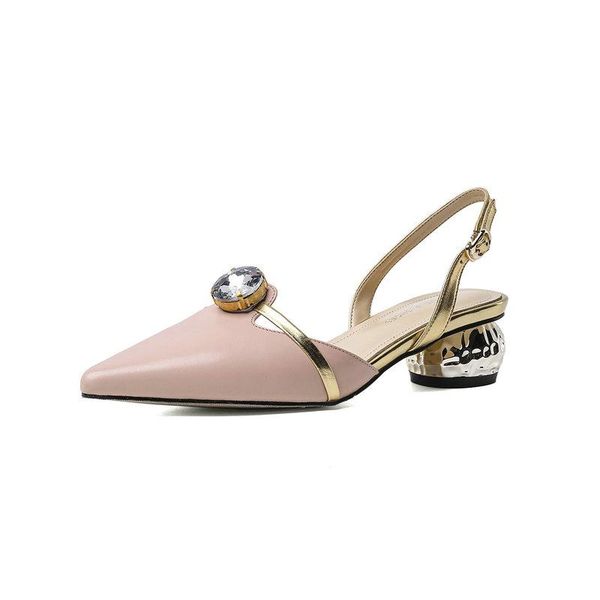 dress shoes elegant women sandals fashion beige med heel wedding pointed toe ladies slip on party, Black
dress shoes elegant women sandals fashion beige med heel wedding pointed toe ladies slip on party, Black