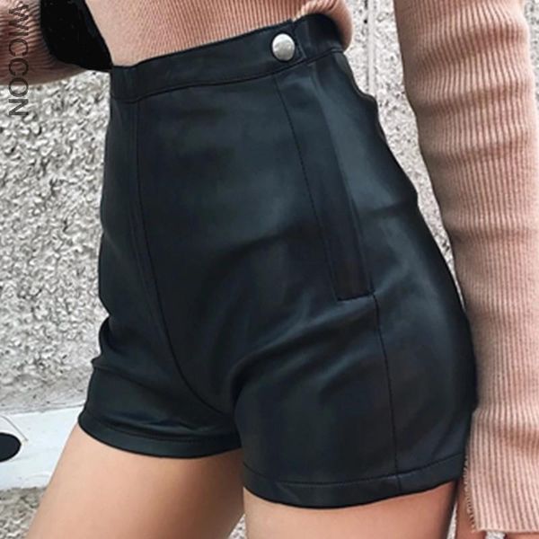 women's shorts faux leather skirt high-waisted mini black female skirts for women summer undefined fashion, White;black
women's shorts faux leather skirt high-waisted mini black female skirts for women summer undefined fashion, White;black