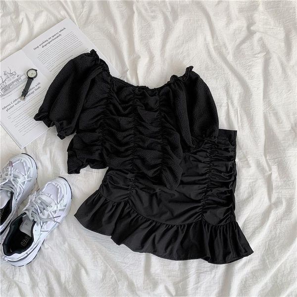 skirts fishtail skirt casual suit women's spring pleated shirt short a-line two piece fashion, Black
skirts fishtail skirt casual suit women's spring pleated shirt short a-line two piece fashion, Black