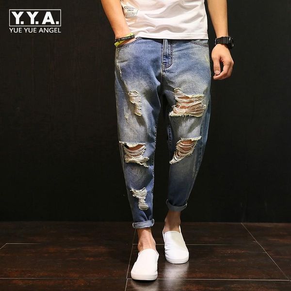 fashion men baggy hole ripped jeans loose fit jogger hip hop male denim trousers large size hippie harem pants cowboy streetwear men's, Blue
fashion men baggy hole ripped jeans loose fit jogger hip hop male denim trousers large size hippie harem pants cowboy streetwear men's, Blue