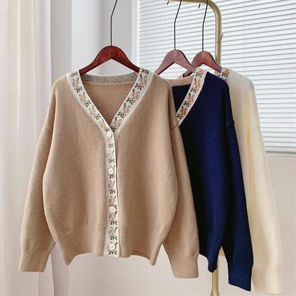 women's knits & tees 2021 autumn women fashion knitted flower sweater long sleeve casual cardigans coat, White
women's knits & tees 2021 autumn women fashion knitted flower sweater long sleeve casual cardigans coat, White