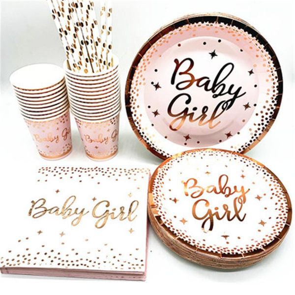 disposable dinnerware rose gold tableware set birthday party decoration paper cups plates straws baby shower girl supplies
disposable dinnerware rose gold tableware set birthday party decoration paper cups plates straws baby shower girl supplies