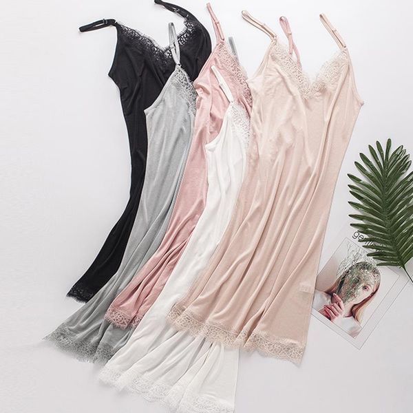 women sleepwear full solid slips 100% natural silk lace underdress home intimates summer sleeping dress backless femme white black, Black;red
women sleepwear full solid slips 100% natural silk lace underdress home intimates summer sleeping dress backless femme white black, Black;red