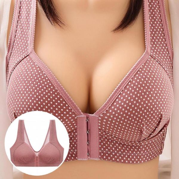 bras stretchy side collection front closure dot print sports bra for inside wear, Red;black
bras stretchy side collection front closure dot print sports bra for inside wear, Red;black