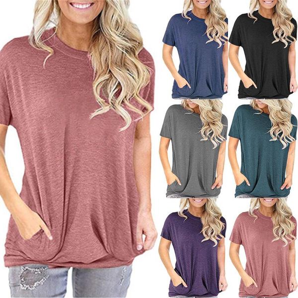 women's 2021 summer solid color loose round neck short sleeve t-shirt pocket sweatshirt y2k aesthetic kawaii clothes, White
women's 2021 summer solid color loose round neck short sleeve t-shirt pocket sweatshirt y2k aesthetic kawaii clothes, White