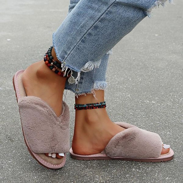 slippers women home winter warm shoes woman slip on flats slides female faux fur wholesale plus size 36-43, Black
slippers women home winter warm shoes woman slip on flats slides female faux fur wholesale plus size 36-43, Black