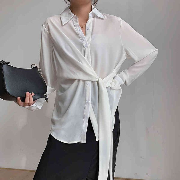 solid color korean fashion clothing loose long sleeve women's autumn spring irregular women blouse shirt 2001i 210420, White
solid color korean fashion clothing loose long sleeve women's autumn spring irregular women blouse shirt 2001i 210420, White