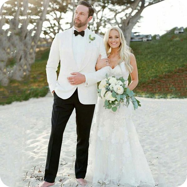 men's suits & blazers ivory linen summer beach mens classic groom wedding tuxedos wear 2piece(jacket+pants) costume homme terno ma, White;black
men's suits & blazers ivory linen summer beach mens classic groom wedding tuxedos wear 2piece(jacket+pants) costume homme terno ma, White;black