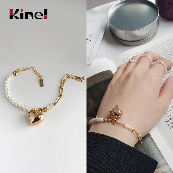 other bracelets kinel bijoux real natural round pearl bracelet 925 sterling silver love 24k beads jewelry fine woman, Golden;silver
other bracelets kinel bijoux real natural round pearl bracelet 925 sterling silver love 24k beads jewelry fine woman, Golden;silver