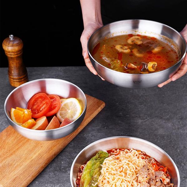stainless steel bowl household thickened double insulation ramen bowl, soup large capacity instant noodle bowls
stainless steel bowl household thickened double insulation ramen bowl, soup large capacity instant noodle bowls