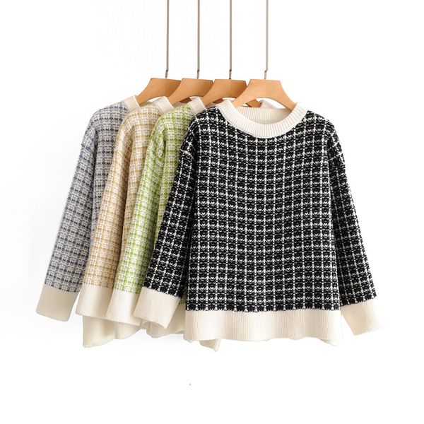 women's sweaters women loose sweater fall fashion o-neck long sleeve autumn winter clothing modern lady plaid pullovers haj5, White;black
women's sweaters women loose sweater fall fashion o-neck long sleeve autumn winter clothing modern lady plaid pullovers haj5, White;black