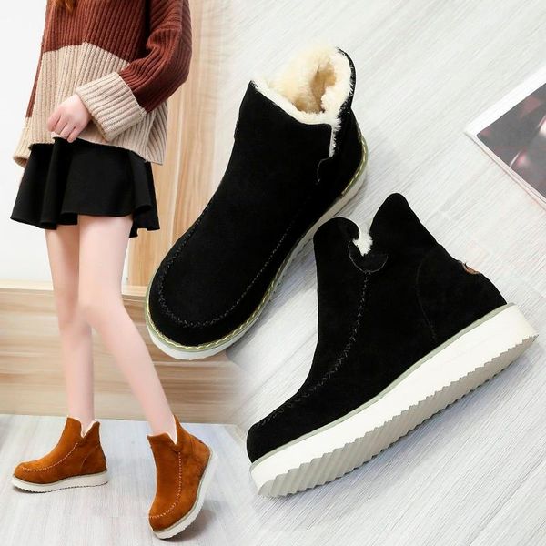 boots women's ankle female 2021 thick plush women snow platform flat winter plus size 43 ladies warm cotton shoes, Black
boots women's ankle female 2021 thick plush women snow platform flat winter plus size 43 ladies warm cotton shoes, Black