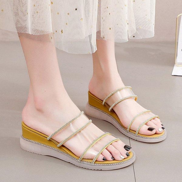 summer style womens slides rhinestone wedges high heels pvc transparent slipper party dress ladies shoes ks-a29 slippers, Black
summer style womens slides rhinestone wedges high heels pvc transparent slipper party dress ladies shoes ks-a29 slippers, Black