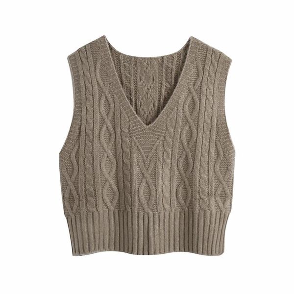 sweaters autumn winter women cable-knit vest ribbed trims knited sleeveless sweater pullover female clothes, White;black 
sweaters autumn winter women cable-knit vest ribbed trims knited sleeveless sweater pullover female clothes, White;black