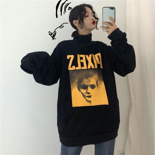 women's hoodies & sweatshirts missky women sweatshirt streetwear casual thicken black turtleneck printing autumn winter loose pullover
women's hoodies & sweatshirts missky women sweatshirt streetwear casual thicken black turtleneck printing autumn winter loose pullover
