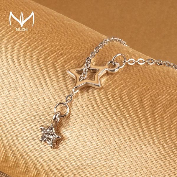 pendant necklaces muzhi fashion hollow pentagram necklace for women rhinestone titanium steel silver chain birthday jewelry gifts
pendant necklaces muzhi fashion hollow pentagram necklace for women rhinestone titanium steel silver chain birthday jewelry gifts