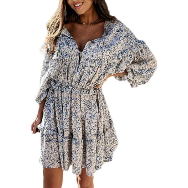 casual dresses printed floral mini spring summer clothes dress for women's vetement femme nice sukienka sundress vintage female, Black;gray
casual dresses printed floral mini spring summer clothes dress for women's vetement femme nice sukienka sundress vintage female, Black;gray