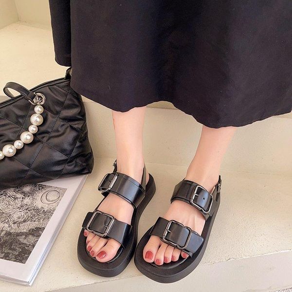 black white platform sandals women open toe buckle shoes summer concise thick sole zapatos mujer
black white platform sandals women open toe buckle shoes summer concise thick sole zapatos mujer