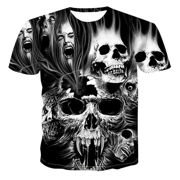 men's t-shirts 3d printed skull series casual t-shirt men and women lovers fashion wild cool short-sleeved shirt, White;black
men's t-shirts 3d printed skull series casual t-shirt men and women lovers fashion wild cool short-sleeved shirt, White;black