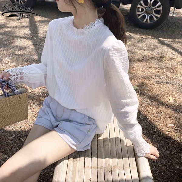 blouse women white striped ladies autumn korean cotton shirt for lace casual lantern long sleeve pullover 10912 210427
blouse women white striped ladies autumn korean cotton shirt for lace casual lantern long sleeve pullover 10912 210427