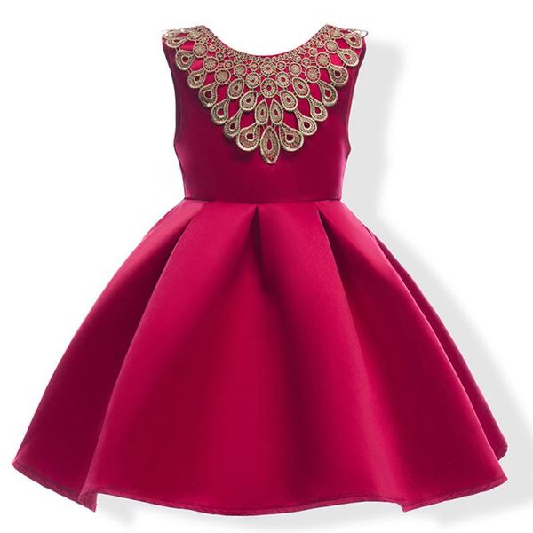 girl's dresses summer girls dress embroidery bow red blue princess 2021 fashion holiday party wedding clothes for 3 5 6 8 10 12 years, Red;yellow
girl's dresses summer girls dress embroidery bow red blue princess 2021 fashion holiday party wedding clothes for 3 5 6 8 10 12 years, Red;yellow
