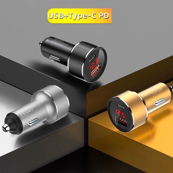 mini metal dual usb +type-c pd digital display car chargers vehicle charging 2.4 multi-function charger for cars phone camera pc
mini metal dual usb +type-c pd digital display car chargers vehicle charging 2.4 multi-function charger for cars phone camera pc