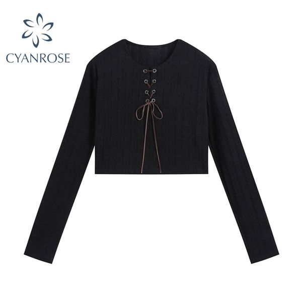long sleeve crop shirts blouses for women drawstring bandage black e-girl party club slim ladies tide y2k blusas 210430, White
long sleeve crop shirts blouses for women drawstring bandage black e-girl party club slim ladies tide y2k blusas 210430, White