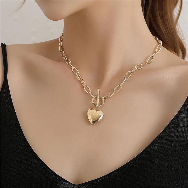 pendant necklaces harajuku heart necklace for women punk stainless steel chain hip hop fashion gold chokers statement goth jewelry collar, Silver
pendant necklaces harajuku heart necklace for women punk stainless steel chain hip hop fashion gold chokers statement goth jewelry collar, Silver
