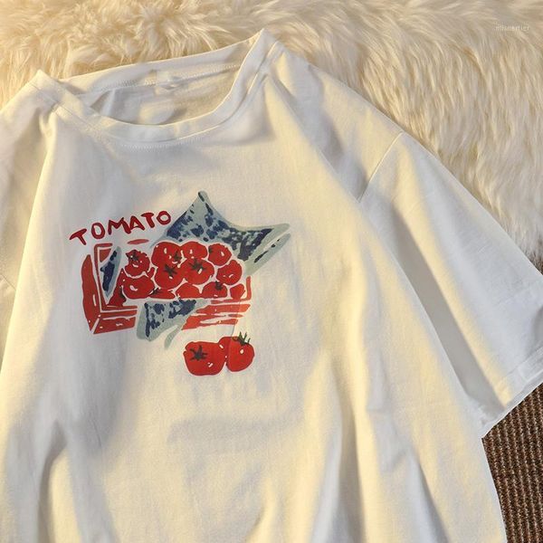 women's t-shirt tomato print summer t shirts short sleeve white cute kawaii student loose tshirts 2021 fashion harajuku
women's t-shirt tomato print summer t shirts short sleeve white cute kawaii student loose tshirts 2021 fashion harajuku