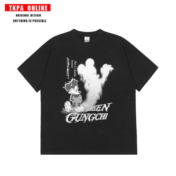 t shirt tkpa american graffiti men's fashion brand hip-hop oversize short sleeve couple's women's, White
t shirt tkpa american graffiti men's fashion brand hip-hop oversize short sleeve couple's women's, White