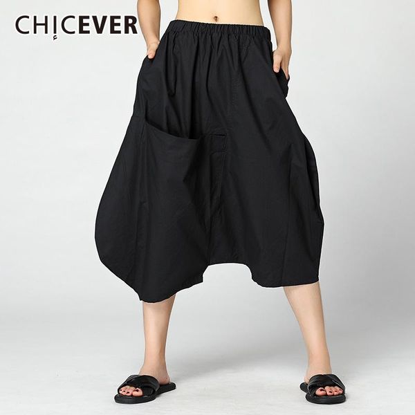women's pants & capris chicever 2021 summer trousers for women harem elastic waist loose big size pocket calf black length casual fashi, Black;white
women's pants & capris chicever 2021 summer trousers for women harem elastic waist loose big size pocket calf black length casual fashi, Black;white